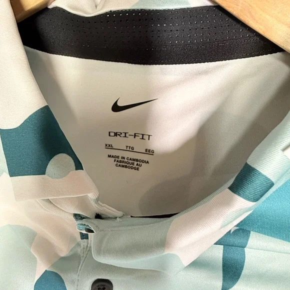 Nike Tour camoGolf Polo ShirtDri-FITDR5310-121 short sleeve Men’sXXL NWT